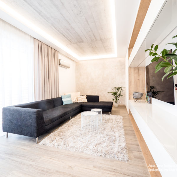 Obývací pokoj od architektky
